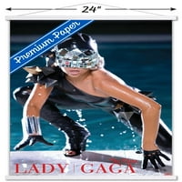 Лейди Гага - Плакат за стена на басейна с дървена магнитна рамка, 22.375 34