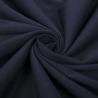 Женски жилетка Отворено предно палто с джоб, тъмно синьо, L