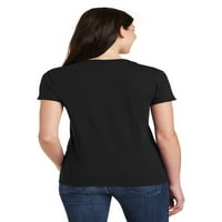 Нормално е скучно - Женска тениска с късо ръкав с V -образно деколте, до жени с размер 3XL - момиче в Индиана