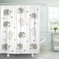 Детски таралеж сладък модел дизайн за тъкани текстилни стенни щампи баня декор за баня за баня душ завеса