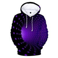 Dtydtpe дамски върхове Unise Men's 3D печат творчески кръгла шия ежедневни ризи горни блуза качулки за жени