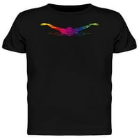 Графична тениска на Rainbow Butterfy