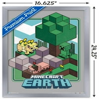 Minecraft Earth - ключов арт стенен плакат, 14.725 22.375