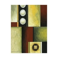 Търговски марки изобразително изкуство 'червени жълти и зелени квадратчета' платно изкуство от Пабло Естебан