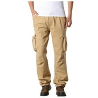 Odeerbi Sweatpants товарни панталони за мъже на открито спортни панталони модни ежедневни тънки панталони с много джобни каки каки