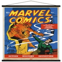 Marvel Comics - Първият плакат на Marvel Comics # Wall с магнитна рамка, 22.375 34