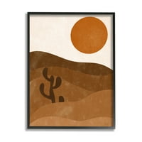 Ступел Индриес пустинята сак Ролинг Хилс смели оранжево слънце пейзаж, 14, дизайн от бреза и мастило