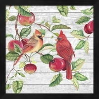 Страхотно изкуство сега есенни кардинали A от Jean Plout, рамкирано стеново изкуство, 13.25W 13.25h