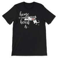 Тениска на дома на Бостън - Домът е там, където е сърцето