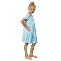 Valcatch Nightbows for Girls Soft Button с къси ръкави надолу ежедневно спално облекло Семейство, съвпадащи пижами
