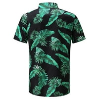 Мъжки ризи за печат на хаваи блуза отпечатани мъжки модни пролет небрежен къс ръкав топ летни мъже ризи плаж ежедневно облекло върхове върхове