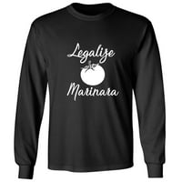 Легализирайте Маринара възрастен тениска с дълъг ръкав