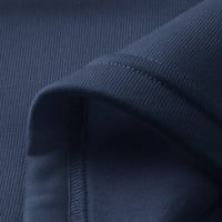 Дамски модни суитшърти кариран печат джоб с дълъг ръкав палто У2К суитшърт за жени