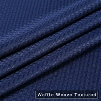 72 W 72 L Душ завеса с тегло тегло Waffle Weave Texture