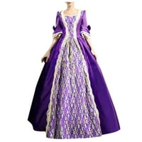 Байкосин рокли за жени принцеса рокля Ръкав стиймпънк готическа ретро рокля реколта половин двор