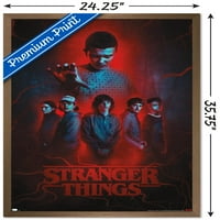 Netfli Stranger Things: Сезон - Групов плакат за стена, 22.375 34 Framed