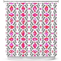 Душ завеси 70 84 от Dianoche Designs от Zara Martina - Bonjour Pattern Pink