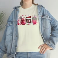 FamilyLoveshop LLC Valentine Nurse Coffee риза, риза за медицински сестри, риза за сърдечен бит, риза за сестра за живот, риза за любов xoxo, тениска за мъже и жени
