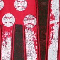 Мъжки червени Луисвил Кардиналс Бейзбол флаг комфорт цветове тениска