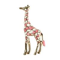 Найерхг брошка ПИН жираф форма гланцов емайл технология Сплав животински бижута брошка за ежедневна употреба