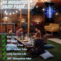 UV лампа електрически закрит UV Zapper 110V Електрически комар Fly Bug Насекоми Запър убиец капан