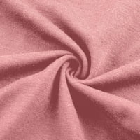 Tking Fashion Fashion's Fashion V-Neck Dandelion Print Pullover Небрежно тениска тениска розово xl