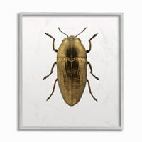 Ступел индустрии бръмбар злато животно снимка рамкирани стена изкуство от дизайн Фабрикен