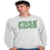 Безплатни Прегръдки Сладки Оптимистични Тениски С Дълъг Ръкав Мъже Жени Бриско Марки