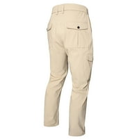 Jyeity мода нови пристигания мъжки модни ежедневни чисти цветове на открито с цип джобни ежедневни суитчани панталони тактически панталони за мъже каки размер 10